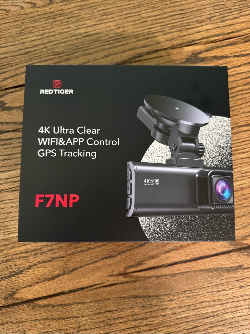 F7NP 4K Dash Cam with WiFi & GPS — Black